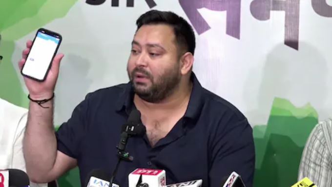 Tejashwi Yadav dual voter ID row