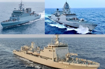 INS Agray-INS Sanshodhak-INS Dunagiri